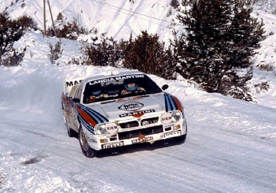 Jean-Claude Andruet - Sergio Cresto
52º Rallye Automobile de Monte-Carlo 1984. Lancia Rally 037 (TO W67772). Excluido por capó abierto en parque cerrado.

Del 21 al 27 de Enero, Monte-Carlo.
Superficie: asfalto - nieve.

El Rally tenia un total de 3499 km de los que 722 km divididos en 30 tramos, eran especiales (4 de ellas fueron canceladas SS3 St Jean en Royans de 39 Km, SS11 Les Savoyons - Sigoyer de 32 Km, SS12 Pont sur Barrage du Sautet de 18,40 Km, SS13 Chateau d'Ancelle - La Batie Neuve de 11,20 Km).

Se inscribieron 222 equipos, tomaron la salida 209, finalizaron 120.@
Palabras clave: ;Lancia;Rally;Montecarlo;nieve;1984;Grupo_B