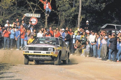 Walter Röhrl - Christian Geistdörfer
26º Rallye Sanremo 1984. Audi Sport Quattro S1 (IN-NT 2). Abandonó por motor en SS41 Ghizzano 2 de 13,20 km.
Audi Sport

Del 30 de Septiembre al 5 de Octubre, Sanremo, Liguria, Imperia, Italia.
Superficie: asfalto -tierra.

El Rally tenia un total de 2546.29 km de los que 807.69 km divididos en 56 tramos eran especiales, (2 de ellas fueron canceladas SS7 Sante Luce de 12,30 km y SS26 Chiusdino 2 de 17,41 Km).

Se inscribieron 104 equipos, tomaron la salida 100, finalizaron 35.@
Palabras clave: Walter_Röhrl;Audi;Sport;Quattro;Grupo_B;Sanremo;1984