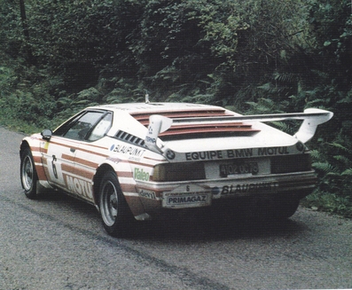 Bernard Béguin - Jean-Jacques Lenne
43º Tour de France Automobile 1984. BMW M1 (4102 QC 78). Abandonó por avería mecánica.

Del 24 al 28 de Septiembre, Paris, Nice, Francia.
Superficie: asfalto.

Tomaron la salida 96 equipos, finalizaron 55.@
Palabras clave: ;BMW;M1;Grupo_B;1984;Tour_France_Automobile;Francia