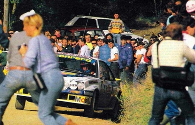 Dario Cerrato - Giuseppe Cerri
26º Rally Sanremo 1984. Opel Manta 400 (Roma 06277E). Abandonó por accidente en SS48 Passo Ghimbegna de 23.30 Km.
Conrero Squadra Corse

Del 30 de Septiembre al 5 de Octubre, Sanremo, Liguria, Imperia, Italia.
Superficie: asfalto -tierra.

El Rally tenia un total de 2546.29 km de los que 807.69 km divididos en 56 tramos eran especiales, (2 de ellas fueron canceladas SS7 Sante Luce de 12,30 km y SS26 Chiusdino 2 de 17,41 Km).

Se inscribieron 104 equipos, tomaron la salida 100, finalizaron 35.@
Palabras clave: ;Opel;Manta;Grupo_B;Sanremo;1984