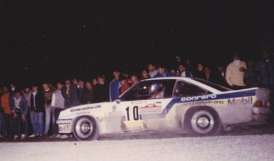 Dario Cerrato - Giuseppe Cerri
26º Rally Sanremo 1984. Opel Manta 400 (Roma 06277E). Abandonó por accidente en SS48 Passo Ghimbegna de 23.30 Km.
Conrero Squadra Corse

Del 30 de Septiembre al 5 de Octubre, Sanremo, Liguria, Imperia, Italia.
Superficie: asfalto -tierra.

El Rally tenia un total de 2546.29 km de los que 807.69 km divididos en 56 tramos eran especiales, (2 de ellas fueron canceladas SS7 Sante Luce de 12,30 km y SS26 Chiusdino 2 de 17,41 Km).

Se inscribieron 104 equipos, tomaron la salida 100, finalizaron 35.@

Palabras clave: ;Opel;Manta;Grupo_B;Sanremo;1984