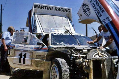 Asistencia del Equipo Martini Racing en el 31º Acropolis Rally 1984
En el Lancia Rally 037 (TO W67770) de Henri Toivonen - Juha Piironen, abandonó por accidente en SS24 Tsouka de 6,54 Km.

Del 26 al 31 de Mayo, Atenas, Grecia.
Superficie: tierra.

El Rally tení­a un total de 2265 km, de los que 796.62 km divididos en 47 tramos eran especiales.

Tomaron la salida 104 equipos, finalizaron 32.@
Palabras clave: Henri_Toivonen;Juha_Piironen;Lancia;Rally;Grupo_B;Acropolis;Grecia;1984;Asistencias