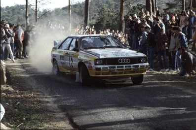 Sarel van der Merwe - Franz Boshoff
18º Rallye de Portugal - Vinho do Porto 1984. Audi Quattro A2 (IN-YA 34). Abandonó por accidente en SS4 Lagoa Azul 2 de 5 Km.

Del 6 al 10 de Marzo, Estoril, Cascais, Lisboa, Portugal.
Superficie: asfalto - tierra.

El Rally tenia un total de 2400.00 km de los que 685.00 km divididos en 45 tramos eran especiales.

Se inscribieron 79 equipos, tomaron la salida 70, finalizaron 20.@
Palabras clave: Audi;Quattro;Grupo_B;Portugal;1984