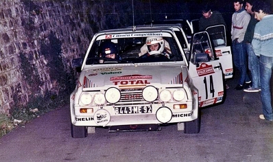 Christian Rio - Jean-Bernard Vieu
26º Rallye de Sanremo 1984. Citröen Visa 1000 Pistes (8443 ME 92). Abandonó por accidente en SS9 Cerrato de 7.18 Km.

Del 30 de Septiembre al 5 de Octubre, Sanremo, Liguria, Imperia, Italia.
Superficie: asfalto -tierra.

El Rally tenia un total de 2546.29 km de los que 807.69 km divididos en 56 tramos eran especiales, (2 de ellas fueron canceladas SS7 Sante Luce de 12,30 km y SS26 Chiusdino 2 de 17,41 Km).

Se inscribieron 104 equipos, tomaron la salida 100, finalizaron 35.@

Palabras clave: Citroen;Visa;Grupo_B;Sanremo;1984