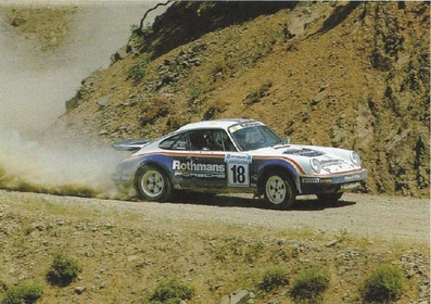 Saeed Al-Hajri - John Spiller
31º Rothmans Acropolis Rally 1984. Porsche 911 SC RS (A815 CCF). Abandonó por la caja de cambio en SS24 Tsouka de 6,54 Km.

Del 26 al 31 de Mayo, Atenas, Grecia.
Superficie: tierra.

El Rally tení­a un total de 2265 km, de los que 796.62 km divididos en 47 tramos eran especiales.

Tomaron la salida 104 equipos, finalizaron 32.@
Palabras clave: ;Porsche;SC;RS;Grecia;Acropolis;1984;grupo_B