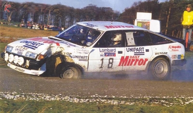 Anthony (Tony) Pond - Rob Arthur
33º Lombard RAC Rally 1984. Rover Vitesse. Abandonó por accidente en SS1 Knowsley de 6.80 Km.

Del 25 al 29 de Noviembre, Chester, Cheshire, Inglaterra, Reino Unido.
Superficie: tierra.

El Rally tenia un total de 3232.00 km de los que 868.54 km divididos en 56 tramos eran especiales.

Se inscribieron 124 equipos, tomaron la salida 119, finalizaron 52.@
Palabras clave: Tony_Pond;Rover;Vitesse;Gran_Bretaña;RAC_Rally;1984