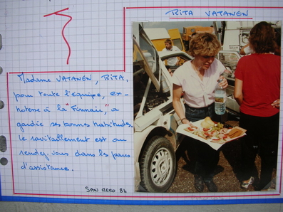Rita Vatanen
Mujer de Ari Vatanen
26º Rally Sanremo 1984
Palabras clave: Vatanen;Sanremo;1984;detalles