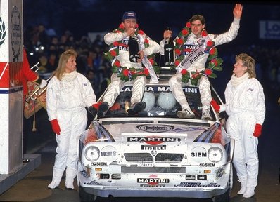 Henri Toivonen - Neil Wilson
34º Lombard RAC Rally 1985. Lancia Delta S4 (A6 37353). Clasificado 1º.

Debut con victoria en el Mundial de Rallyes del Lancia Delta S4.

Del 24 al 28 de Noviembre, Nottingham, Inglaterra.
Superficie: tierra.

El Rally tenia un total de 3507 km de los que 896.98 km divididos en 65 tramos eran especiales, (2 de ellas fueron canceladas, SS43 Kielder Forest - Ogre Hill de 12,02 Km y SS64 Nuss de 8,79 Km).

Tomaron la salida 155 equipos, finalizaron 62.@
Palabras clave: Henri_Toivonen;1985;Gran_Bretaña;Personajes;RAC_Rally;Debut