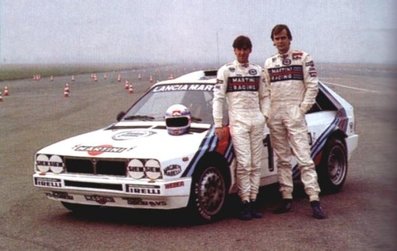 Henri Toivonen y Markku Alén 
Año 1985, En la presentaciòn del Lancia Delta S4. @
Palabras clave: 1985;Lancia;Delta;Personajes;grupo_B