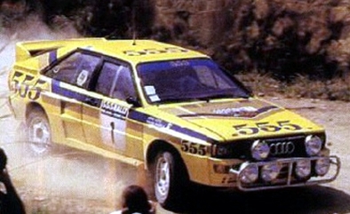 Hannu Mikkola - Arne Hertz
1º Hong Kong Beijing Rally 1985. Audi Quattro A2 (DF 7586). Clasificado 1º.
Del 15 al 19 de Septiembre, Hong Kong, Pekín, (China)
Superficie: tierra/grava
La matrícula era de Hong Kong con el fin de poder conducir legalmente en las vías públicas de China.@
Palabras clave: ;Audi;Quattro;Grupo_B;1985