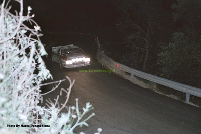 Dario Cerrato - Giuseppe Cerri
17º Rallye dell'Isola d'Elba 1985. Lancia Rally 037 (TO 30683D). Clasificado 1º.

Del 23 al 25 de Mayo, Portoferrario, Livorno, Italia.
Superficie: tierra.

El Rally constaba de 33 tramos cronometrados.
Desconocemos los kilómetros tanto totales como cronometrados.

Tomaron la salida 65 equipos, finalizaron 25.

© Marco Donato-Siena
@
Palabras clave: ;Lancia;Rally;Grupo_B;Elba;1985