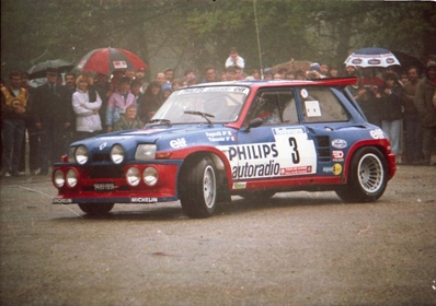 Jean Ragnotti - Pierre Thimonier
29º Tour de Corse - Rallye de France 1985. Renault 5 Maxiturbo (9489 YB 91). Clasificado 1º.

Del 2 al 4 de Mayo, Ajaccio, Córcega, Francia.
Superficie: asfalto.

El Rally tenia un total de 1603.00 km de los que 1122.25 km divididos en 30 tramos eran especiales (1 de ellos fue cancelado, SS5 Sartene - Zonza de 44.23 km, por el fatal accidente de Attilio Bettega en el tramo anterior, SS4 Zerubia - Santa Giulia de 30.60 km).

Tomaron la salida 139 equipos, finalizaron 45.@
Palabras clave: ;Renault;Grupo_B;Còrcega;1985;Corse;Maxiturbo