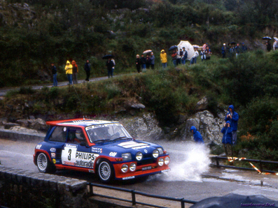 Jean Ragnotti - Pierre Thimonier
29º Tour de Corse - Rallye de France 1985. Renault 5 Maxiturbo (9489 YB 91). Clasificado 1º.

Del 2 al 4 de Mayo, Ajaccio, Córcega, Francia.
Superficie: asfalto.

El Rally tenia un total de 1603.00 km de los que 1122.25 km divididos en 30 tramos eran especiales (1 de ellos fue cancelado, SS5 Sartene - Zonza de 44.23 km, por el fatal accidente de Attilio Bettega en el tramo anterior, SS4 Zerubia - Santa Giulia de 30.60 km).

Tomaron la salida 139 equipos, finalizaron 45.@
Palabras clave: ;Pierre_Thimonier;Renault;Maxiturbo;Grupo_B;Corcega;1985;Corse