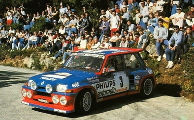 Jean Ragnotti - Pierre Thimonier
29º Tour de Corse - Rallye de France 1985. Renault 5 Maxiturbo (9489 YB 91). Clasificado 1º.

Del 2 al 4 de Mayo, Ajaccio, Córcega, Francia.
Superficie: asfalto.

El Rally tenia un total de 1603.00 km de los que 1122.25 km divididos en 30 tramos eran especiales (1 de ellos fue cancelado, SS5 Sartene - Zonza de 44.23 km, por el fatal accidente de Attilio Bettega en el tramo anterior, SS4 Zerubia - Santa Giulia de 30.60 km).

Tomaron la salida 139 equipos, finalizaron 45.@
Palabras clave: ;Renault;Grupo_B;Corcega;1985;Corse;Maxiturbo
