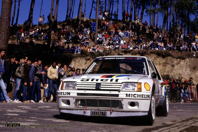 Timo Salonen - Seppo Harjanne
19º Rallye de Portugal Vinho do Porto 1985. Peugeot 205 T16. Clasificado 1º.
El Rally tenà­a un total de 2455 km de los que 733 km divididos en 47 tramos, eran especiales.
Tomaron la salida 94, finalizaron 28.
Foto de (Martin Holmes).@
Palabras clave: Timo_Salonen;Peugeot;Turbo;Grupo_B;Montecarlo;1985