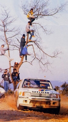 Timo Salonen - Seppo Harjanne
19º Rallye de Portugal Vinho do Porto 1985. Peugeot 205 Turbo 16 (323 EXA 75). Clasificado 1º.

Del 6 al 9 de Marzo, Estoril, Cascais, Lisboa, Portugal.
Superficie: asfalto - tierra.

El Rally tení­a un total de 2455 km de los que 730.50 km divididos en 47 tramos eran especiales.

Tomaron la salida 94 equipos, finalizaron 28.@
Palabras clave: Timo_Salonen;Seppo_Harjanne;Peugeot;Portugal;Grupo_B;1985