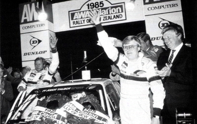 Timo Salonen - Seppo Harjanne
15º AWA Clarion Rally de Nueva Zelanda 1985. Peugeot 205 T16 (704 EXC 75). Clasificado 1º.

Del 29 de Junio al 2 de Julio, Auckland, Nueva Zelanda.
Superficie: tierra.

El Rally tenia un total de 2487.00 km de los que 935.50 km divididos en 48 tramos eran especiales, (2 de ellas fueron canceladas SS11 Ahuroa Puhoi Road de 12 Km y SS45 Bothwell Road de 25 Km).

Tomaron la salida 67 equipos, finalizaron 39.@

Palabras clave: Timo_Salonen;Peugeot;Grupo_B;Nueva_Zelanda;1985;Personajes