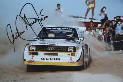 Walter Röhrl - Christian Geistdörfer
27º Rally Sanremo 1985. Audi Sport Quattro S1 E2 (IN-NM 7). Clasificado 1º.

Del 29 de Septiembre al 4 de Octubre, Sanremo, Liguria, Imperia, Italia.
Superficie: asfalto - tierra.

El Rally tenia un total de 2340.56 km, de los que 696.90 km divididos en 45 tramos eran especiales (2 de ellos fueron cancelados SS20 Murio 1 de 9.12 km, SS36 Ronde 1 de 37.22 km).

Tomaron la salida 98 equipos, finalizaron 33.

© Claudio Cavion.
@@
Palabras clave: Walter_Röhrl;Audi;Sport;Quattro;Sanremo;1985;Grupo_B