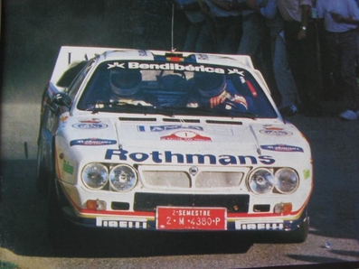 Salvador Servià i Costa  - Jordi Sabater
8º Rally San Froilan 1985. Lancia Rally 037 (2-M-4380-P). Clasificado 1º.

Del 12 al 13 de Octubre
Superficie: asfalto.

Tomaron la salida 55 equipos, finalizaron 28.@
Palabras clave: Salvador_Servia;Lancia;Rally;Grupo_B;San_Froilan;1985