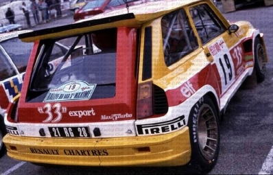 Didier Auriol - Bernard Occelli
31º Rallye du Var 1985. Renault 5 Maxiturbo (21 RG 28). Clasificado 2º.

Del 29 de Noviembre al 1 de Diciembre en Saint Maxime, Francia.
Superficie: asfalto con 385.00 km cronometrados 

Tomaron la salida 237 equipos, finalizaron 121.@
Palabras clave: Didier_Auriol;Renault;Maxiturbo;Var;Grupo_B;1985