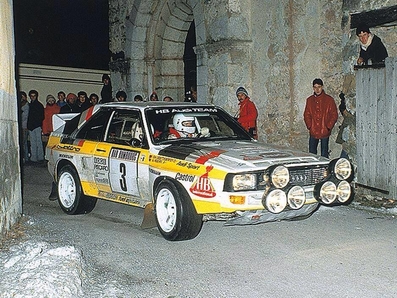 Walter Röhrl - Christian Geistdörfer
53º Rallye Automobile de Monte-Carlo 1985. Audi Sport Quattro S1 (IN-NL 8). Clasificado 2º.

Del 26 de Enero al 1 de Febrero, Monte-Carlo.
Superficie: asfalto -nieve.

El Rally tenía un total de 3999.00 km de los que 851.10 km divididos en 34 tramos eran especiales (1 de ellos fue cancelado SS17 ).

Tomaron la salida 117 equipos, finalizaron 68.@
Palabras clave: Walter_Röhrl;Audi;Sport;Quattro;Montecarlo;Grupo_B;1985
