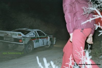 Massimo (Miki) Biasion - Tiziano Siviero
17º Rallye dell'Isola d'Elba 1985. Lancia Rally 037 (TO 09007D). Clasificado 2º.

Del 23 al 25 de Mayo, Portoferrario, Livorno, Italia.
Superficie: tierra.

El Rally constaba de 33 tramos cronometrados.
Desconocemos los kilómetros tanto totales como cronometrados.

Tomaron la salida 65 equipos, finalizaron 25.

© Marco Donato-Siena
@
Palabras clave: Miki_Biasion;Lancia;Rally;Grupo_B;Elba;1985