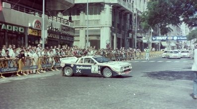 Salvador Servià i Costa  - Jordi Sabater
7º Rallye Internacional Ciudad de Santa Cruz (Tenerife)1985. Lancia Rally 037. Clasificado 2º.@
Palabras clave: Salvador_Servia;Jordi_Sabater;Lancia;Rally;Grupo_B;Tenerife;1985