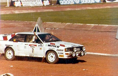 Wilfried Wiedner - Franz Zehetner
5º Marlboro Rally de Argentina 1985. Audi Quattro A2 (IN-NL 1). Clasificado 2º.

Del 30 de Julio al 3 de Agosto, Buenos Aires - Cordoba, Argentina.
Superficie: tierra.

El Rally tenia un total de 2616.00 km de los que 956.71 km divididos en 23 tramos eran especiales.

Tomaron la salida 138 equipos, finalizaron 39.@
Palabras clave: Audi;Quattro;Grupo_B;Argentina;1985