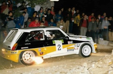 Carlos Sainz Cenamor - Antonio Boto
2º Rally Valeo 1985. Renault 5 Maxiturbo (2-M-3536-P). Clasificado 3º.

Del 16 al 17 de Noviembre, Madrid, España.
Superficie: asfalto.

El Rally constaba de 2 etapas con un total de 229.70 km cronometrados divididos en 19 tramos.

Tomaron la salida un mínimo de 77 equipos, finalizaron 43.

(Author photo, el propietario del perfil en Facebook de Motor Club Reinosa).@
Palabras clave: Carlos_Sainz;Antonio_Boto;Renault;Maxiturbo;Shalymar;Valeo;Madrid;1985;Grupo_B