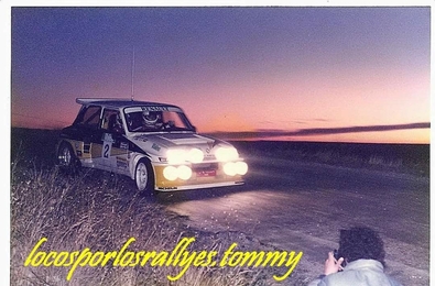 Carlos Sainz Cenamor - Antonio Boto
2º Rally Valeo 1985. Renault 5 Maxiturbo (2-M-3536-P). Clasificado 3º.

Del 16 al 17 de Noviembre, Madrid, España.
Superficie: asfalto.

El Rally constaba de 2 etapas con un total de 229.70 km cronometrados divididos en 19 tramos.

Tomaron la salida un mínimo de 77 equipos, finalizaron 43.@
Palabras clave: ;Renault;Maxiturbo;Shalymar;Valeo;Madrid;1985;Grupo_B