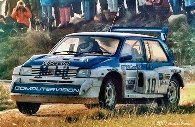 Anthony (Tony) Pond - Rob Arthur
34º Lombard RAC Rally 1985. MG Metro 6R4 (C869 EUD). Clasificado 3º.

Del 24 al 28 de Noviembre, Nottingham, Inglaterra.
Superficie: tierra.

El Rally tenia un total de 3507 km de los que 896.98 km divididos en 65 tramos eran especiales, (2 de ellas fueron canceladas, SS43 Kielder Forest - Ogre Hill de 12,02 Km y SS64 Nuss de 8,79 Km).

Tomaron la salida 155 equipos, finalizaron 62.@
Palabras clave: Tony_Pond;MG;Metro;Gran_Bretaña;1986;Grupo_B;RAC_Rally