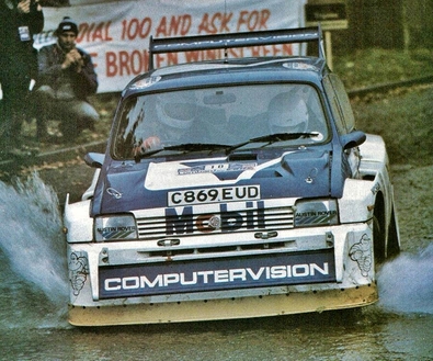 Anthony (Tony) Pond - Rob Arthur
34º Lombard RAC Rally 1985. MG Metro 6R4 (C869 EUD). Clasificado 3º.

Del 24 al 28 de Noviembre, Nottingham, Inglaterra.
Superficie: tierra.

El Rally tenia un total de 3507 km de los que 896.98 km divididos en 65 tramos eran especiales, (2 de ellas fueron canceladas, SS43 Kielder Forest - Ogre Hill de 12,02 Km y SS64 Nuss de 8,79 Km).

Tomaron la salida 155 equipos, finalizaron 62.@
Palabras clave: Tony_Pond;MG;Metro;Gran_Bretaña;1986;Grupo_B;RAC_Rally