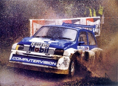 Anthony (Tony) Pond - Rob Arthur
34º Lombard RAC Rally 1985. MG Metro 6R4 (C869 EUD). Clasificado 3º.

Del 24 al 28 de Noviembre, Nottingham, Inglaterra.
Superficie: tierra.

El Rally tenia un total de 3507 km de los que 896.98 km divididos en 65 tramos eran especiales, (2 de ellas fueron canceladas, SS43 Kielder Forest - Ogre Hill de 12,02 Km y SS64 Nuss de 8,79 Km).

Tomaron la salida 155 equipos, finalizaron 62.@
Palabras clave: Tony_Pond;MG;Metro;Gran_Bretaña;1986;Grupo_B;RAC_Rally