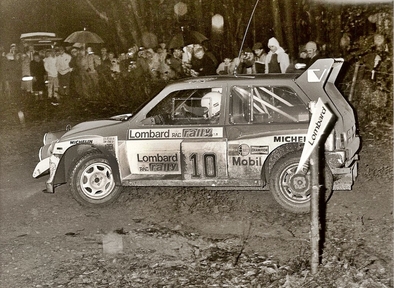 Anthony (Tony) Pond - Rob Arthur
34º Lombard RAC Rally 1985. MG Metro 6R4 (C869 EUD). Clasificado 3º.

Del 24 al 28 de Noviembre, Nottingham, Inglaterra.
Superficie: tierra.

El Rally tenia un total de 3507 km de los que 896.98 km divididos en 65 tramos eran especiales, (2 de ellas fueron canceladas, SS43 Kielder Forest - Ogre Hill de 12,02 Km y SS64 Nuss de 8,79 Km).

Tomaron la salida 155 equipos, finalizaron 62.@
Palabras clave: Tony_Pond;MG;Metro;Gran_Bretaña;1986;Grupo_B;RAC_Rally