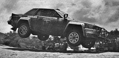 Mike Kirkland - Anton Levitan
33º Safari Rally 1985. Nissan RS 240, (KNY59TU5211). Clasificado 3º.

Del 4 al 8 de Abril, Nairobi, Kenya, África.
Superficie: tierra.

El Rally tenia un total de 5167.6 km con 88 controles horarios.

Tomaron la salida 71 equipos, finalizaron 20.@
Palabras clave: Nissan;RS240;Grupo_B;Safari;1985