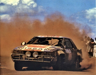 Mike Kirkland - Anton Levitan
33º Safari Rally 1985. Nissan RS 240, (KNY59TU5211). Clasificado 3º.

Del 4 al 8 de Abril, Nairobi, Kenya, África.
Superficie: tierra.

El Rally tenia un total de 5167.6 km con 88 controles horarios.

Tomaron la salida 71 equipos, finalizaron 20.@
Palabras clave: Nissan;RS240;Grupo_B;Safari;1985