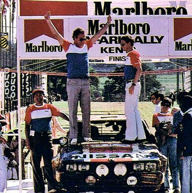 Mike Kirkland - Anton Levitan
33º Safari Rally 1985. Nissan RS 240, (KNY59TU5211). Clasificado 3º.

Del 4 al 8 de Abril, Nairobi, Kenya, África.
Superficie: tierra.

El Rally tenia un total de 5167.6 km con 88 controles horarios.

Tomaron la salida 71 equipos, finalizaron 20.@
Palabras clave: Nissan;RS240;Grupo_B;Safari;1985