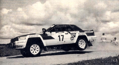 Mike Kirkland - Anton Levitan
33º Safari Rally 1985. Nissan RS 240, (KNY59TU5211). Clasificado 3º.

Del 4 al 8 de Abril, Nairobi, Kenya, África.
Superficie: tierra.

El Rally tenia un total de 5167.6 km con 88 controles horarios.

Tomaron la salida 71 equipos, finalizaron 20.@
Palabras clave: Nissan;RS240;Grupo_B;Safari;1985