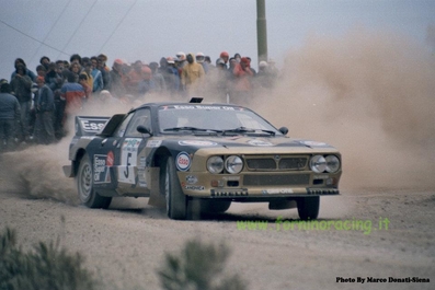 Fabrizio Tabaton - Luciano Tedeschini
17º Rallye dell'Isola d'Elba 1985 (TO 30684D). Lancia Rally 037. Clasificado 3º.

Del 23 al 25 de Mayo, Portoferrario, Livorno, Italia.
Superficie: tierra.

El Rally constaba de 33 tramos cronometrados.
Desconocemos los kilómetros tanto totales como cronometrados.

Tomaron la salida 65 equipos, finalizaron 25.

© Marco Donato-Siena
@
Palabras clave: ;Lancia;Rally;Grupo_B;Elba;1985