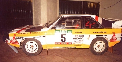 Walter Röhrl - Christian Geistdörfer
19º Rallye de Portugal Vinho do Porto 1985. Audi Sport Quattro S1 (IN-ND 63). Clasificado 3º.

Del 6 al 9 de Marzo, Estoril, Cascais, Lisboa, Portugal.
Superficie: asfalto - tierra.

El Rally tení­a un total de 2455 km de los que 730.50 km divididos en 47 tramos eran especiales.

Tomaron la salida 94 equipos, finalizaron 28.@
Palabras clave: Walter_Röhrl;Audi;Quattro;Sport;Grupo_B;Portugal;1985