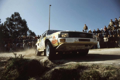 Walter Röhrl - Christian Geistdörfer
19º Rallye de Portugal Vinho do Porto 1985. Audi Sport Quattro S1 (IN-ND 63). Clasificado 3º.

Del 6 al 9 de Marzo, Estoril, Cascais, Lisboa, Portugal.
Superficie: asfalto - tierra.

El Rally tení­a un total de 2455 km de los que 730.50 km divididos en 47 tramos eran especiales.

Tomaron la salida 94 equipos, finalizaron 28.@
Palabras clave: Walter_Röhrl;Audi;Quattro;Sport;Grupo_B;Portugal;1985