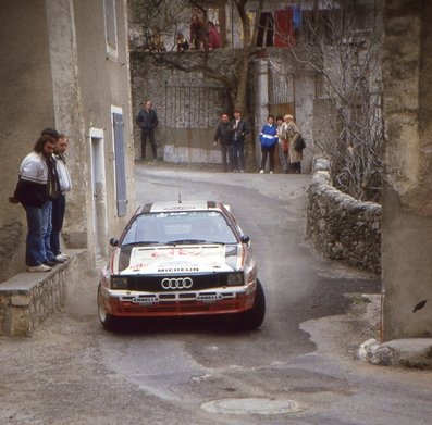 Harald Demuth - Willy Lux
6º Rallye International des Garrigues 1985. Audi Quattro A2 (IN-NN 17). Clasificado 3º.

Del 29 al 30 de Marzo, Nimes, Gard, Occitania, Francia.
Superficie: asfalto.

Desconocemos los kilómetros de la prueba tanto totales como cronmetrados.

Tomaron la salida 101 equipos, finalizaron 47.@
Palabras clave: Harald_Demuth;Audi;Quattro;Grupo_B;Garrigues;1985