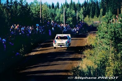 Henri Toivonen - Juha Piironen
35º Rally de los 1000 Lagos 1985. Lancia Rally 037 (TO 09010D). Clasificado 4º.

Del 23 al 25 de Agosto, Jyväskylä, Finlandia.
Superficie: tierra.

El Rally tenía un total de 1418.00 km de los que 479.00 km divididos en 50 tramos eran especiales (1 de ellos fue cancelado SS10 Vaheri).

Se inscribieron 188 equipos, tomaron la salida 175, finalizaron 83.

© Stephane Prévot
@@
Palabras clave: Henri_Toivonen;Lancia;Grupo_B;Finlandia;1985