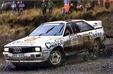 Per Eklund - Bjorn Cederberg
34º Lombard Rac Rally 1985. Audi Quattro A2 (HPK 987). Clasificado 4º.
El Rally tenia un total de 3507 km de los que 880 km divididos en 65 tramos, eran especiales, (2 de ellas fueron canceladas, SS43 Kielder Forest - Ogre Hill de 12,02 Km y SS64 Nuss de 8,79 Km).
Tomaron la salida 155 equipos, finalizaron 62.@
Palabras clave: ;Audi;Quattro;Grupo_B;Gran_Bretaña;1985;RAC_Rally