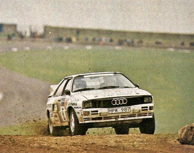 Per Eklund - Bjorn Cederberg
34º Lombard Rac Rally 1985. Audi Quattro A2 (HPK 987). Clasificado 4º.

Del 24 al 28 de Noviembre, Nottingham.
Superficie: tierra.

El Rally tenia un total de 3507 km de los que 896.98 km divididos en 65 tramos eran especiales, (2 de ellas fueron canceladas, SS43 Kielder Forest - Ogre Hill de 12,02 Km y SS64 Nuss de 8,79 Km).

Tomaron la salida 155 equipos, finalizaron 62.@
Palabras clave: ;Audi;Quattro;Grupo_B;Gran_Bretaña;1985;RAC_Rally