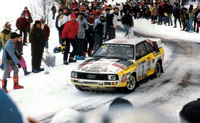 Stig Blomqvist - Bjorn Cederberg
53º Rallye Automobile de Monte-Carlo 1985. Audi Sport Quattro S1 (IN-NM 57). Clasificado 4º.

Del 26 de Enero al 1 de Febrero, Monte-Carlo.
Superficie: asfalto - nieve.

El Rally tenía un total de 3999 km de los que 852 km divididos en 34 tramos eran especiales (1 de ellos fue cancelado SS17).

Tomaron la salida 117 equipos, finalizaron 68.@
Palabras clave: Stig_Blomqvist;Audi;Quattro;Montecarlo;nieve;Sport;1985