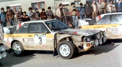 Stig Blomqvist - Bjorn Cederberg
19º Rallye de Portugal - Vinho do Porto 1985. Audi Sport Quattro S1 (IN-NE 11). Clasificado 4º.

Del 6 al 9 de Marzo, Estoril, Cascais, Lisboa, Portugal.
Superficie: asfalto - tierra.

El Rally tení­a un total de 2455 km de los que 730.50 km divididos en 47 tramos eran especiales.

Tomaron la salida 94 equipos, finalizaron 28.@
Palabras clave: Stig_Blomqvist;Audi;Quattro;Portugal;grupo_B;1985