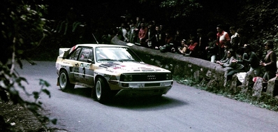 Stig Blomqvist - Bjorn Cederberg
19º Rallye de Portugal - Vinho do Porto 1985. Audi Sport Quattro S1 (IN-NE 11). Clasificado 4º.

Del 6 al 9 de Marzo, Estoril, Cascais, Lisboa, Portugal.
Superficie: asfalto - tierra.

El Rally tení­a un total de 2455 km de los que 730.50 km divididos en 47 tramos eran especiales.

Tomaron la salida 94 equipos, finalizaron 28.@
Palabras clave: Stig_Blomqvist;Audi;Quattro;Portugal;grupo_B;1985