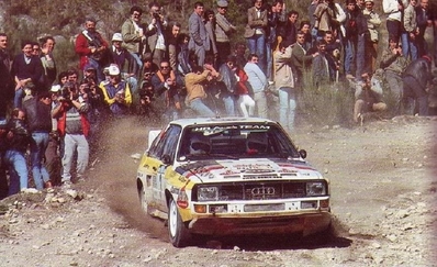 Stig Blomqvist - Bjorn Cederberg
19º Rallye de Portugal - Vinho do Porto 1985. Audi Sport Quattro S1 (IN-NE 11). Clasificado 4º.

Del 6 al 9 de Marzo, Estoril, Cascais, Lisboa, Portugal.
Superficie: asfalto - tierra.

El Rally tení­a un total de 2455 km de los que 730.50 km divididos en 47 tramos eran especiales.

Tomaron la salida 94 equipos, finalizaron 28.@
Palabras clave: Stig_Blomqvist;Audi;Quattro;Portugal;grupo_B;1985
