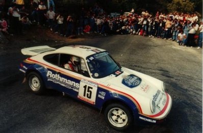 William (Billy) Coleman - Ronan Morgan
29º Tour de Corse - Rallye de France 1985. Porsche 911 SC RS (A974 BRX). Clasificado 4º.

Del 2 al 4 de Mayo, Ajaccio, Córcega, Francia.
Superficie: asfalto.

El Rally tenia un total de 1603.00 km de los que 1122.25 km divididos en 30 tramos eran especiales (1 de ellos fue cancelado, SS5 Sartene - Zonza de 44.23 km, por el fatal accidente de Attilio Bettega en el tramo anterior, SS4 Zerubia - Santa Giulia de 30.60 km).

Tomaron la salida 139 equipos, finalizaron 45.@
Palabras clave: Billy_Coleman;Ronan_Morgan;Porsche;Còrcega;1985;Corse